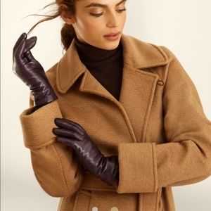 Brooks Brothers Leather Gloves w/ Cashmere Lining